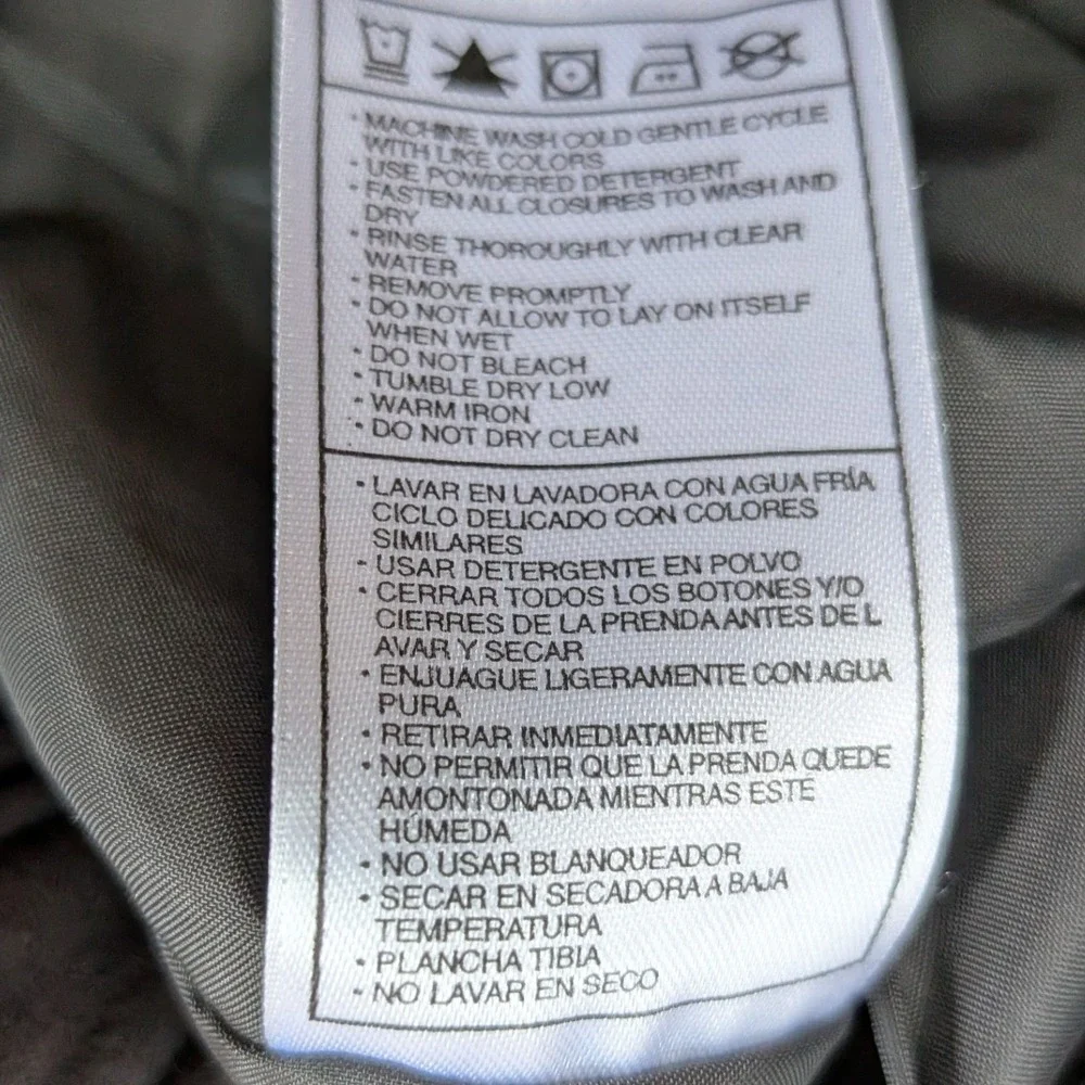 Boys Gray Outdoor Cargo Pants Elastic Waist Hiking Trousers Large